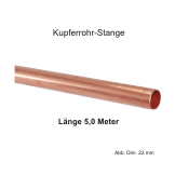 Stangen Kupferrohr 5ꓹ0 m