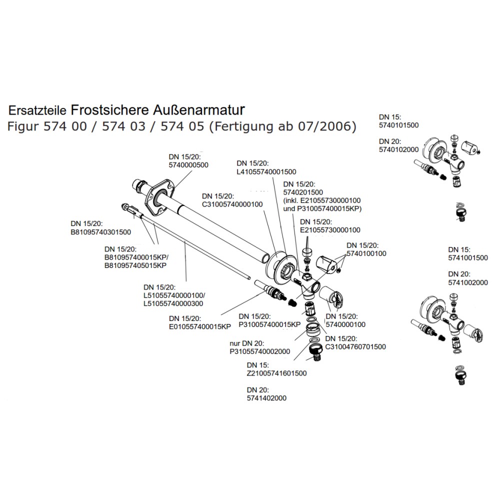 Figuren 574 00 ∕ 574 03 ∕ 574 05 (Fertigung ab 07∕2006)