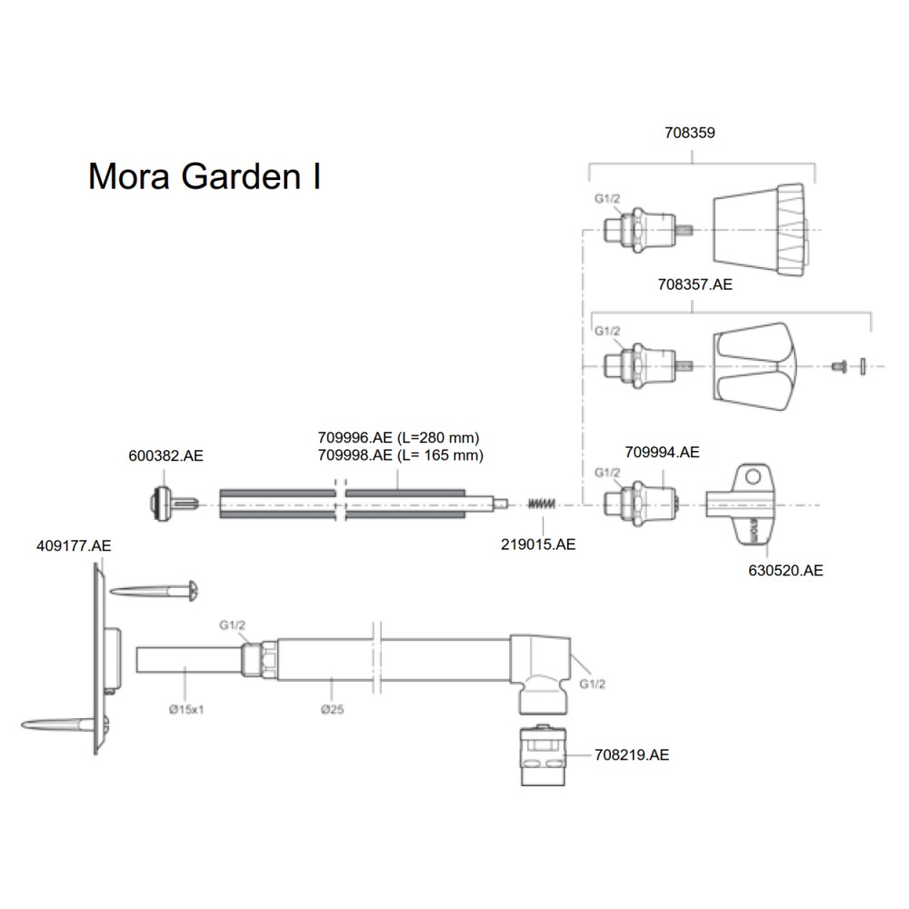 Ersatzteile für Mora Garden I