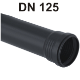Silent-Pro Rohr mit Muffe DN 125