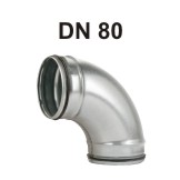 Wickelfalz - Bogen DN 80