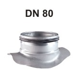 Wickelfalz - Sattelstutzen DN 80