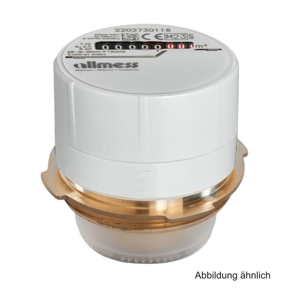 Allmess Wohnungswasserzähler Austauschzähler UniKoax M64 +m MET
