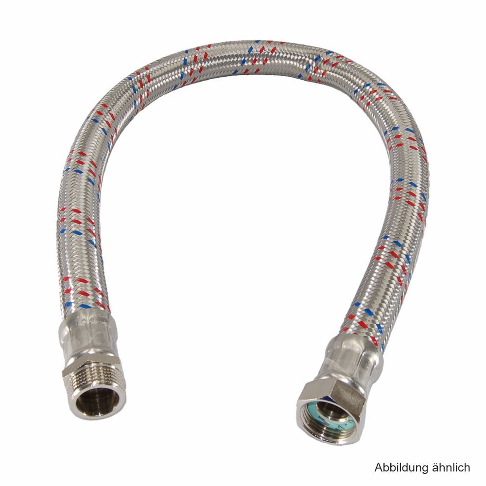 Edelstahl Trinkwasser Panzerschlauch 3/4 Zoll 500mm - DVGW Geprüft