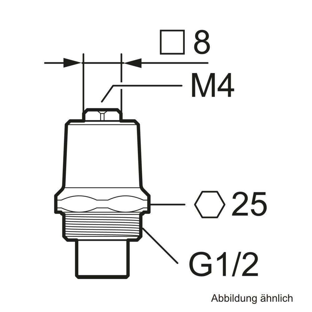 MORA Steckschlüssel-Oberteil für Mora Garden I, G1/2