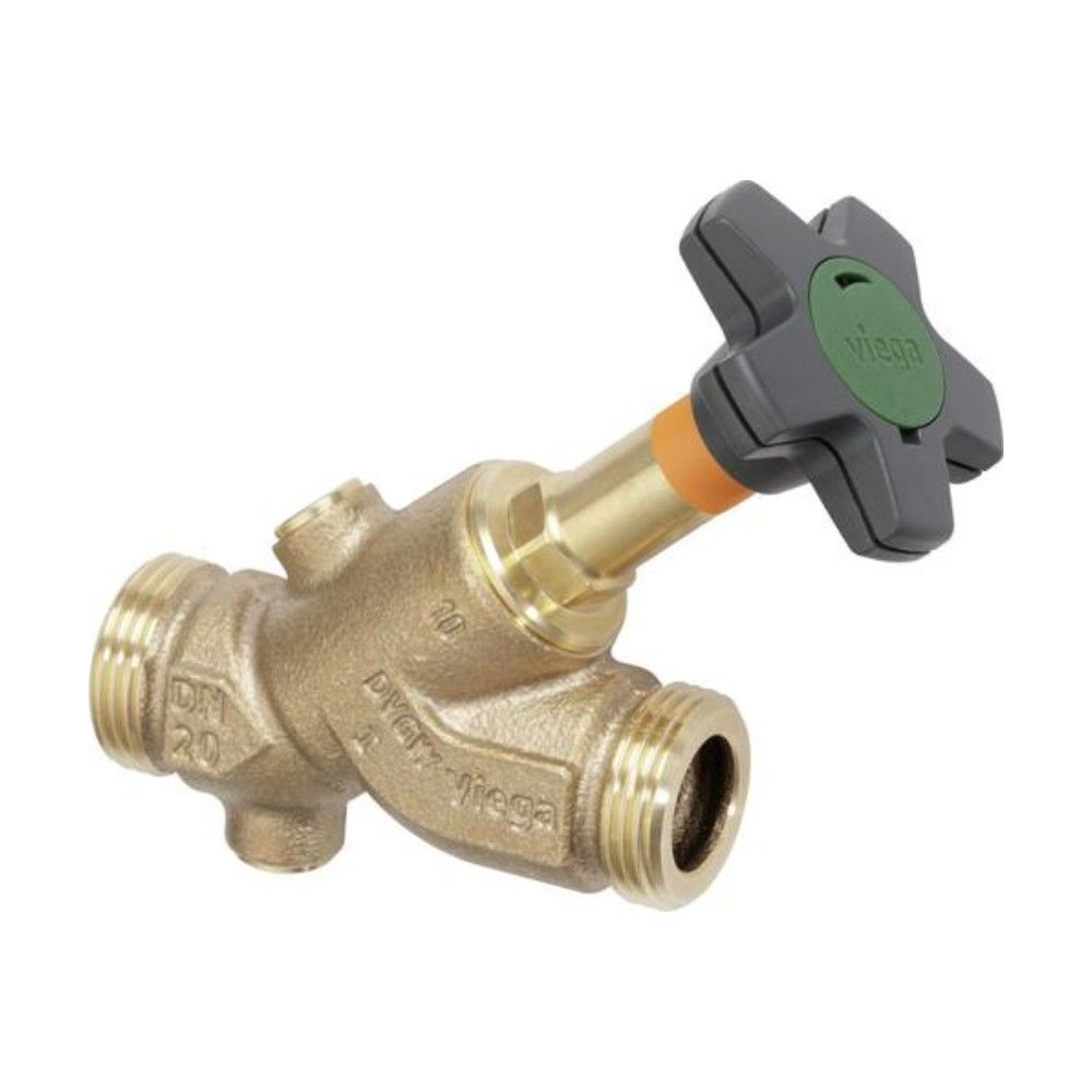 Viega Easytop-Schrägsitzventil aus Rotguss, Serie 2237.3, DN 25, G 1 1/4 Viega Easytop-Schrägsitzventil aus Rotguss, Serie 2237.3, DN 25, G 1 1/4