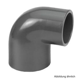 PVC-U Winkel 90°,reduziert,Klebemuffe/Klebestutzen x Klebemuffe,10bar, 40x50mm