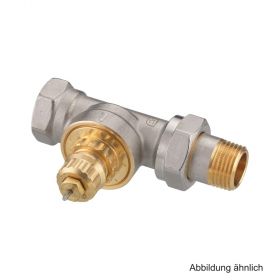 Danfoss Ventilgehäuse RA-G 15 R 1/2, Durchgang, matt vernickelt, 013G1675
