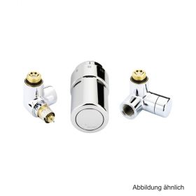 Danfoss Design-Armaturen-Set Chrom X-tra Collection f. Linksmontage, 013G4004