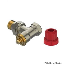 Danfoss MIO Ventilgehäus­e M30x1,5, Eck, DN15 R 1/2, Eck, matt vernickelt
