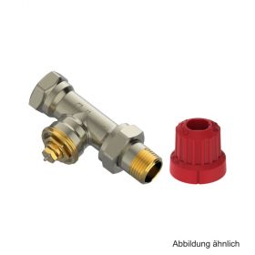 Danfoss MIO Ventilgehäus­e M30x1,5, Durchgang, DN15­ R 1/­2, matt vernickelt