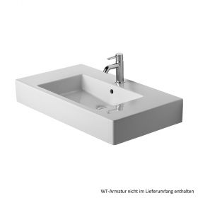 Duravit Aufsatzbecken Vero 500 mm m. ÜL, m. HLB, 1 HL, geschl., weiss