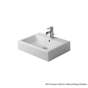 Duravit Vero Aufsatzbecken 595x465mm, geschl., inkl. Bef., weiß, 0452600000