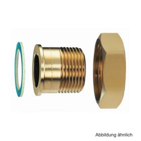 HEIMEIER Verschraubung mit Schraubnippel R 3/4", für DN 20, flachdichtend