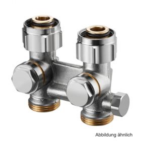 Oventrop ZBU-Absperrverschraubung Multiflex F 3/4"ÜM x 3/4"AG, Durchgang,1015943