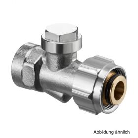 Oventrop Absperrverschraubung Multiflex F Combi3,3/4"ÜMx1/2"IG,Durchgang,1016166