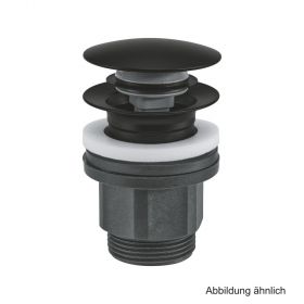GROHE Druckstopfen-Ablaufgarnitur matt black, 1024642430