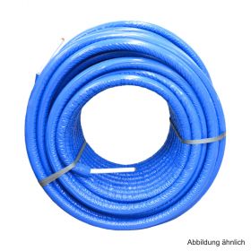 Uponor Uni Pipe PLUS Mehrschichtverbundrohr S10 WLS 035 weiß vorgedämmt 16x2 mm blau im Ring 75 m
