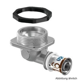 Uponor S-Press PLUS MLC Anschlusswinkinkel flach 16mm x 1/2" IG