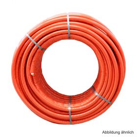 Uponor Uni Pipe PLUS Mehrschichtverbundrohr S4 WLS 040 weiß vorgedämmt 16x2 mm rot im Ring 100 m
