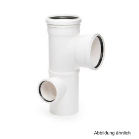 Rehau Schalldämmender Raupiano Plus Stufenabzweig links DN 110-110-75, 87°