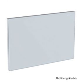 Geberit Abdeckplatte Omega, Zinkdruckguss/ Glas, Glas weiß, 115082SI1