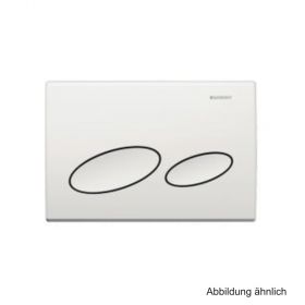 Geberit Betätigungsplatte Kappa20 für 2-Mengen-Spülung, weiß-alpin