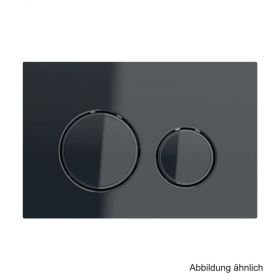 Geberit BetPl. Sigma21 f. 2-Mengen-Spülung, Metallfarbe schwarzchrom, schwarz