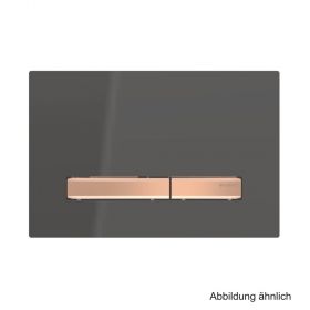 Geberit BetPl. Sigma50 für 2-Mengen-Spülung, Metallfarbe rotgold, schwarz
