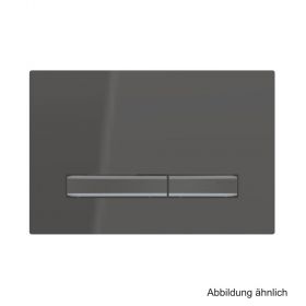 Geberit BetPl. Sigma50 für 2-Mengen-Spülung, Metallfarbe schwarzchr., schwarz