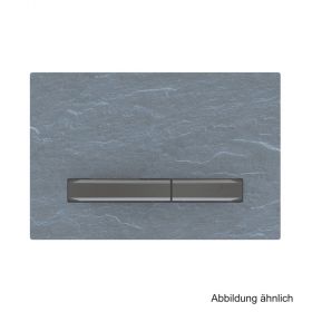 Geberit BetPl. Sigma50, 2-Mengen-Sp. Metallfarbe schwarzchr.,Mustang Schiefer
