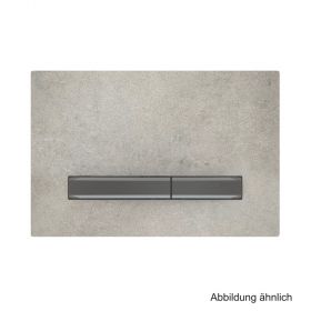 Geberit BetPl. Sigma50 für 2-Mengen-Sp., Metallfarbe schwarzchr., Betonoptik