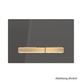 Geberit BetPl. Sigma50 für 2-Mengen-Spülung, Metallfarbe Messing, schwarz