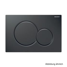 Geberit Betätigungsplatte Sigma01, 2-Mengen-Spülung, tiefschwarz, 115770DW5