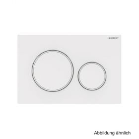 Geberit Betätigungsplatte Sigma20 für 2-Mengen-Spülung, weiß / weiß matt