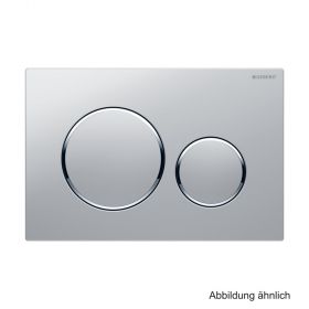 Geberit Betätigungsplatte Sigma20, für 2-Mengen-Spülung, matt verchromt