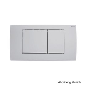 Geberit BetPl. Twinline30 2-Mengen-Sp., mattchrom-lack., easy-to-clean-besch