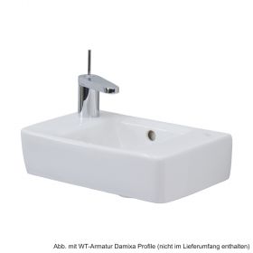 Geberit Handwaschbecken iCon xs 38 x 28 cm mit Hahnloch links, weiß, 124836000