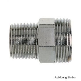 HEIMEIER Anschlußverschraubung Mess. vern., R 1/2"x G 3/4" AG, Länge 26mm