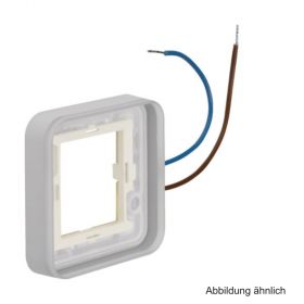 Berker Rahmen für Gehäuse 1-fach, blau beleuchtbar 12-24 V, grau, 13383503