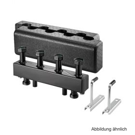 Oventrop Verteilerbalken für Regumat DN25, für 2 Heizkreise, Stahl, 1351580