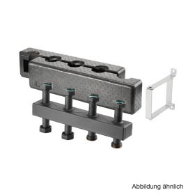 Oventrop Kompaktverteiler für Regumat DN25, für 3 Heizkreise, Stahl, 1351783