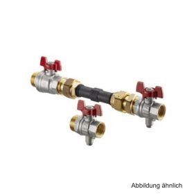 Oventrop Wärmezähler-Anschluss-Set für Multidis SFQ, DN 20, Durchgang,1405579