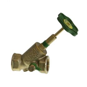 Schlösser KFR-Ventil Messing m. Entleerung DIN-DVGW m. steig. Spindel 1 1/2"