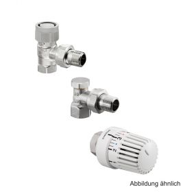 Oventrop Thermostatventil-Set, DN15 Eck, mit "Uni LH, AQ, Combi 2", 1703064