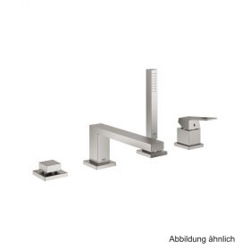 GROHE  Eurocube 4-Loch-Einhand-Wannenkombination supersteel, 19897DC1