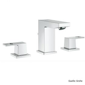 GROHE Eurocube 3-L-EH-Waschtischbatt. Zugstangen-Ablaufg. chrom, 20351000