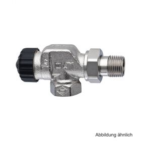 HEIMEIER Thermostat-Ventilunterteil ger. Widerstand, Axial, DN10 (3/8")