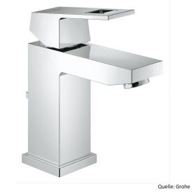 GROHE Eurocube EH-Waschtischbatterie  EcoJoy Zugstangen-Ablaufgarnitur, chrom