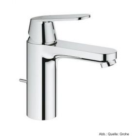 GROHE Eurosmart C EH-Waschtischbatt.  mittelhoch Zugst.-Ablaufgrt. chrom